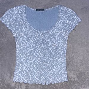 Short sleeve button brandy melville shirt